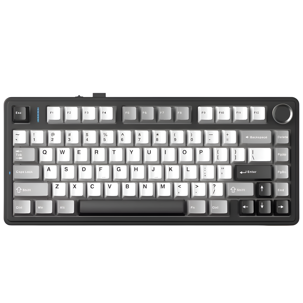 AULA - F75 HE - Magnetic Gaming Keyboard Grey & Black & White - Magnetyczna Klawiatura Gamingowa