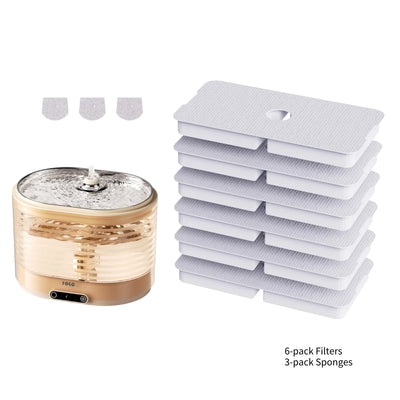 EnaBot - Zapas Filtrów 6szt + 3 Gąbki do Poidełka EnaBot Rola Fountain