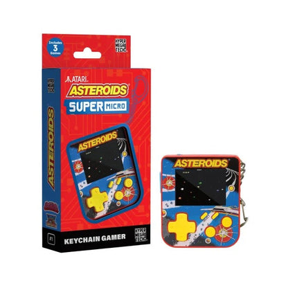 Evercade - Super Micro - Asteroids Keychain Gamer Retro Mini Console - Przenośna Mini Konsola Retro