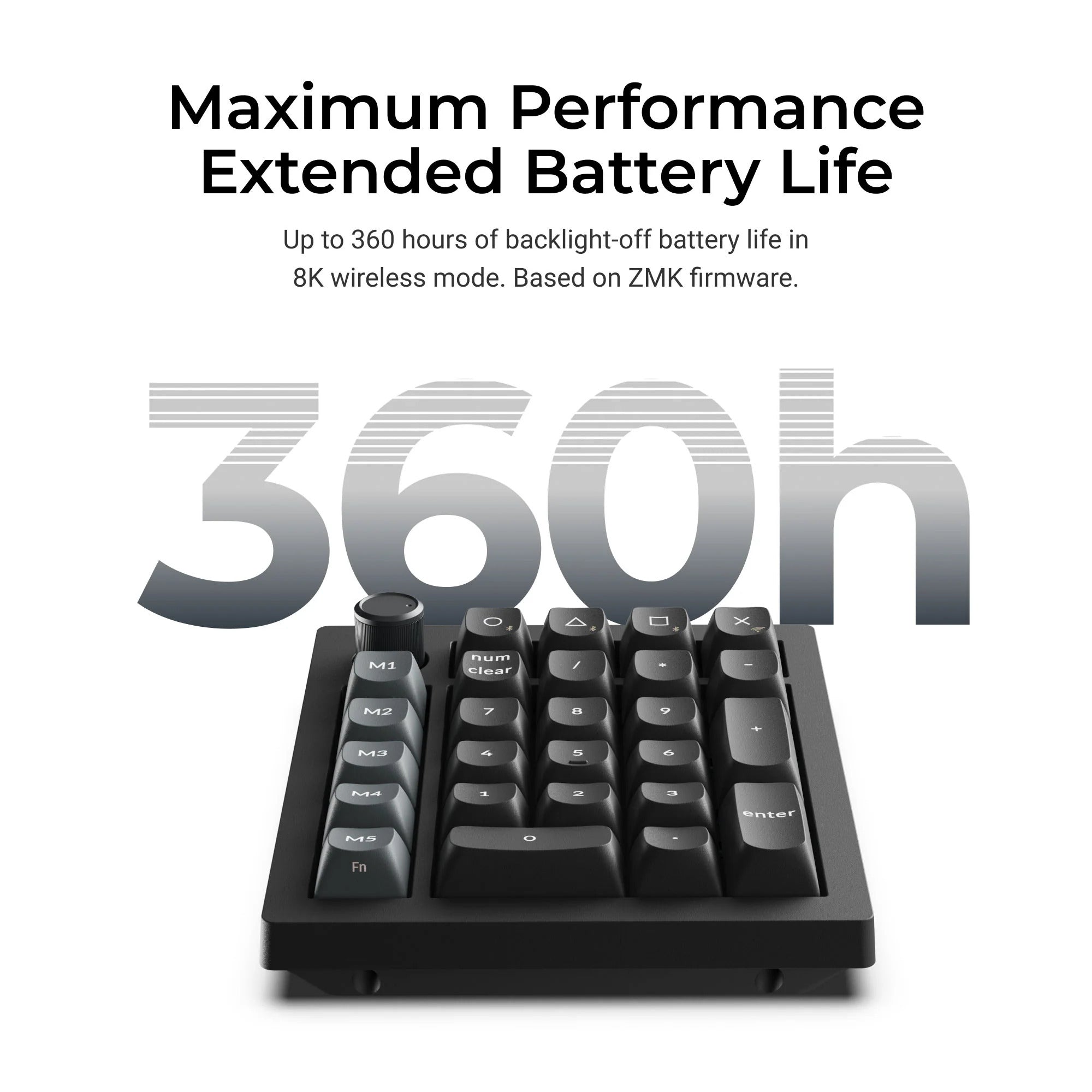 Keychron - V0 Ultra 8K Wireless Custom Number Pad - Bezprzewodowy Numpad Mechaniczny