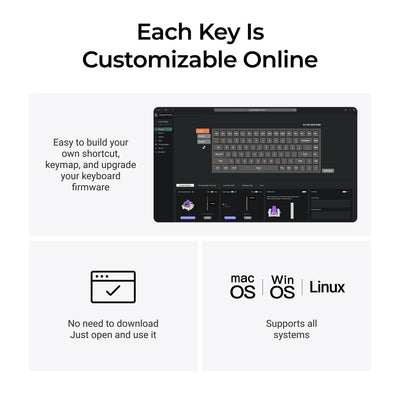 Keychron - K2 HE Wireless Magnetic Switch Custom Keyboard Resin Edition - Bezprzewodowa Klawiatura Magnetyczna