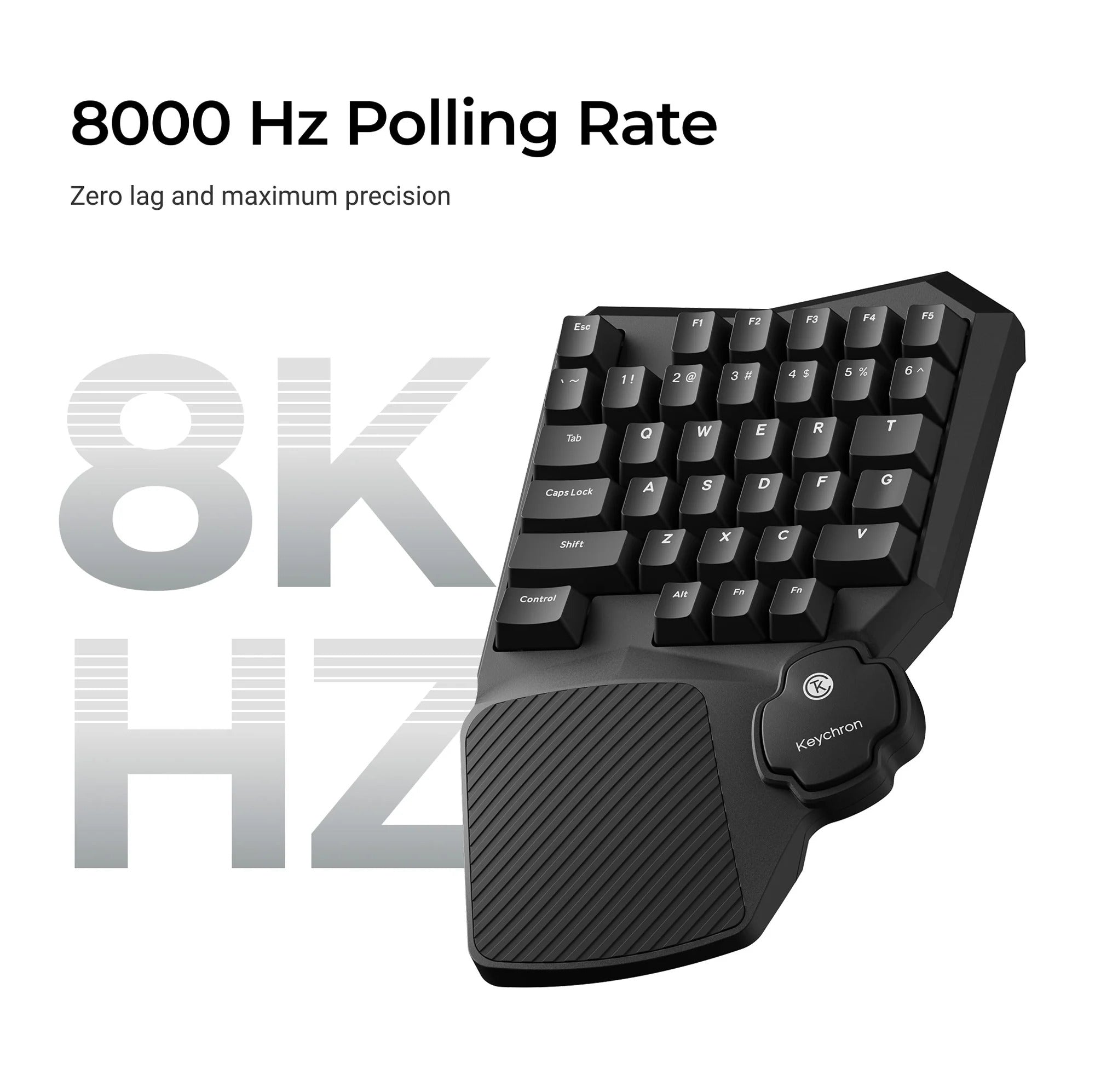Keychron - C0 HE One Handed Magnetic Switch Gaming Keyboard - Magnetyczna Klawiatura Jednoręczna