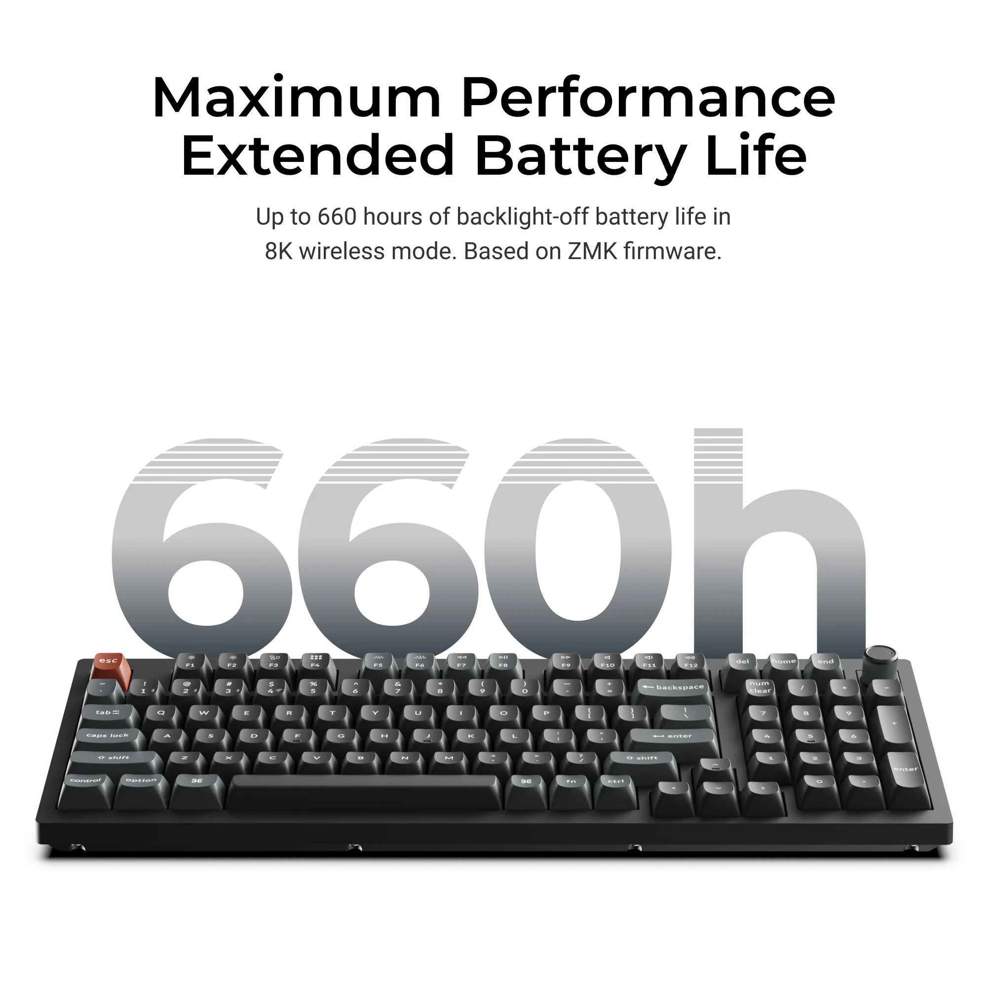 Keychron - V5 Ultra 8K Wireless Custom Mechanical Keyboard - Bezprzewodowa Klawiatura Mechaniczna