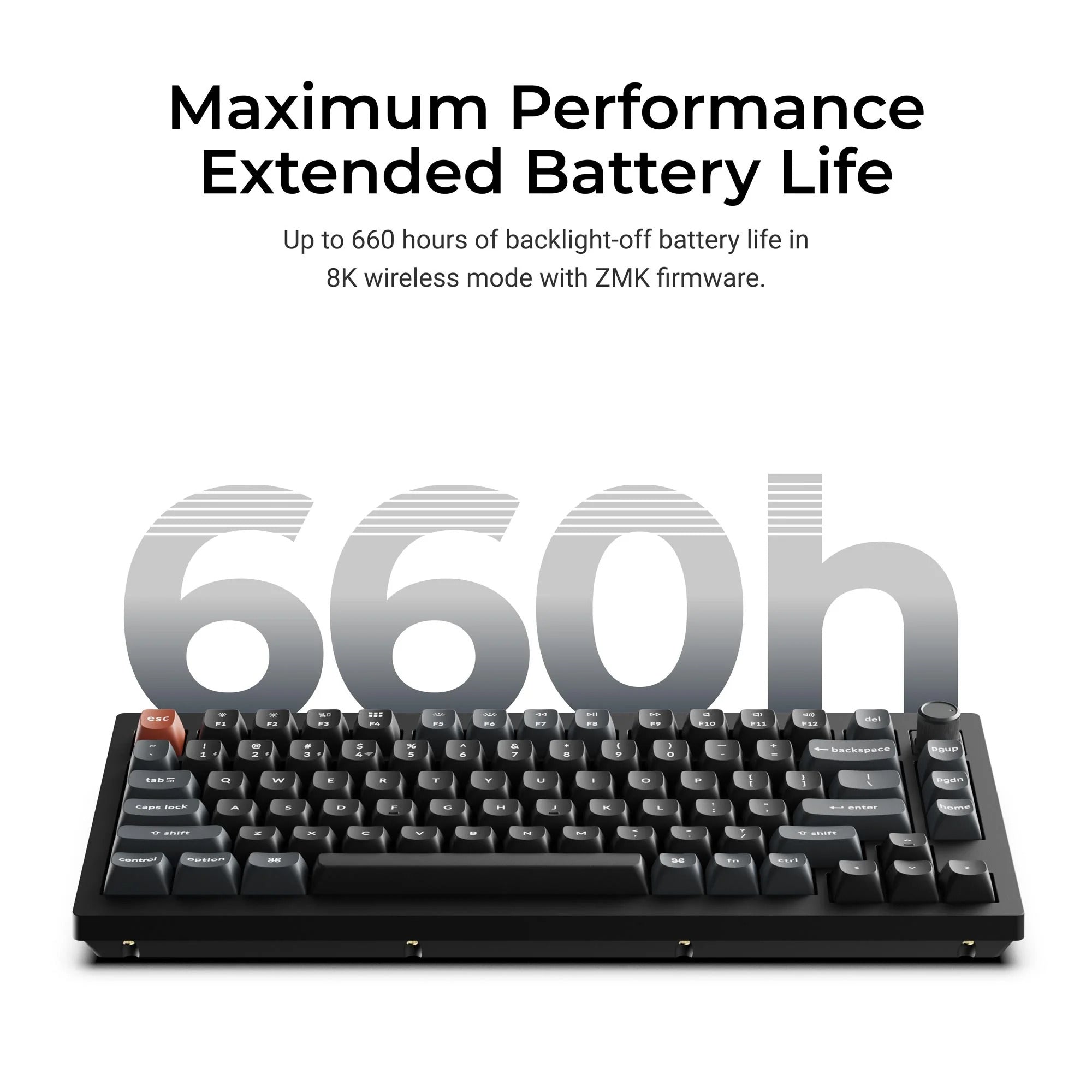 Keychron - V1 Ultra 8K Wireless Custom Mechanical Keyboard - Bezprzewodowa Klawiatura Mechaniczna