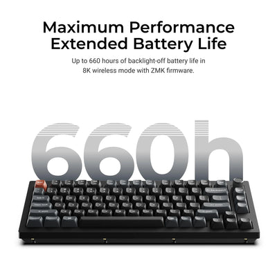 Keychron - V1 Ultra 8K Wireless Custom Mechanical Keyboard - Bezprzewodowa Klawiatura Mechaniczna
