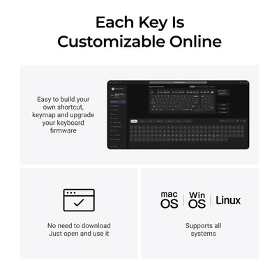 Keychron - V5 Ultra 8K Wireless Custom Mechanical Keyboard - Bezprzewodowa Klawiatura Mechaniczna
