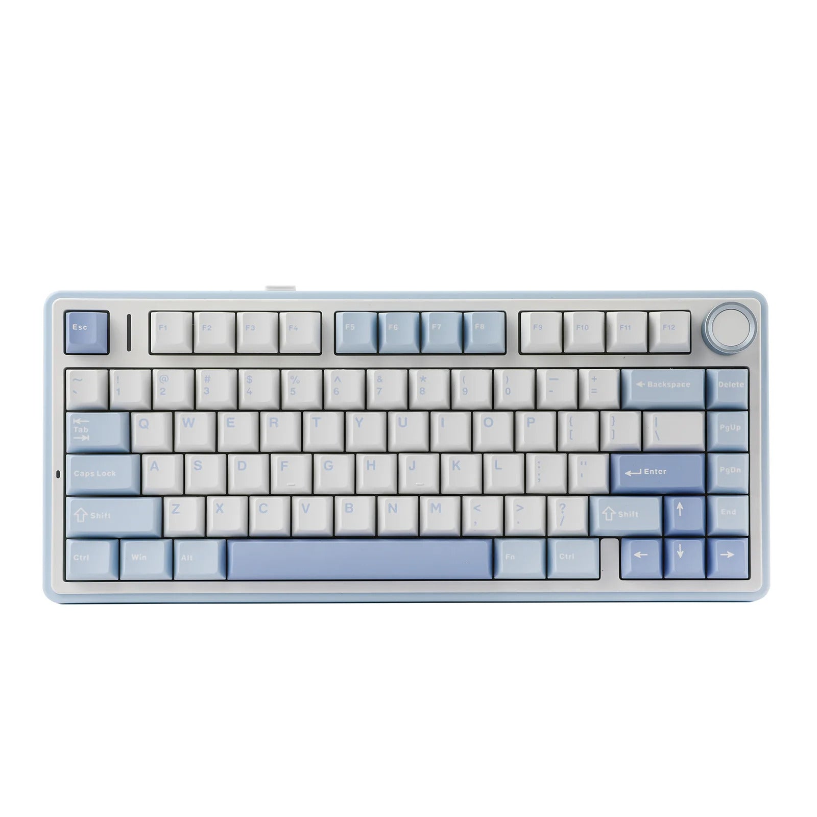 AULA - F75 Wireless Mechanical Keyboard - Bezprzewodowa Klawiatura Mechaniczna - Sea Salt Blue