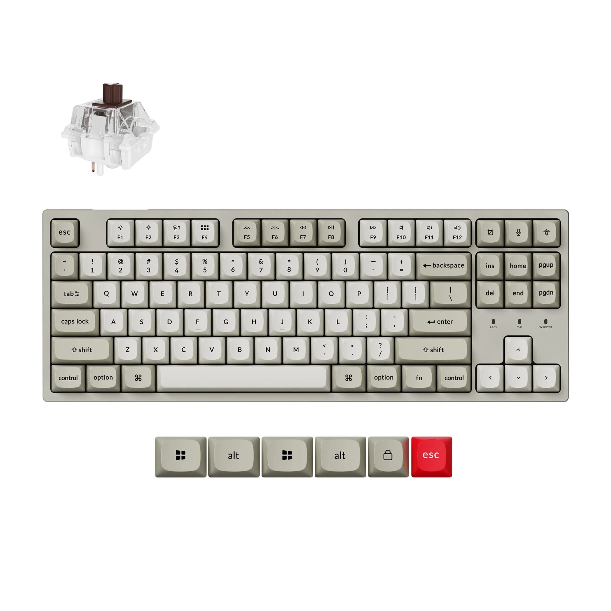Keychron - C1 Pro 8K QMK Wired Custom Mechanical Keyboard