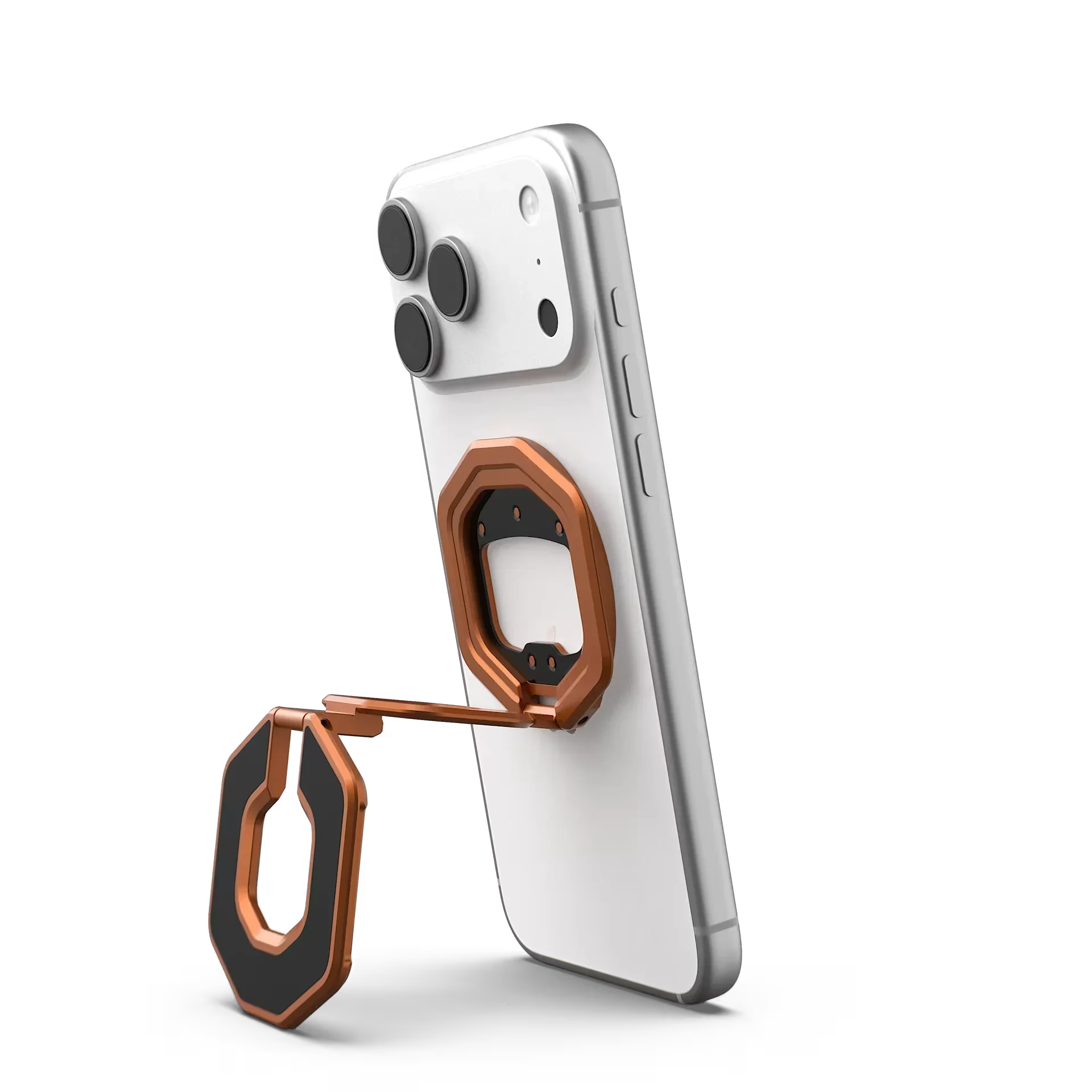Magnetyczny uchwyt na telefon z funkcją stojaka, idealny do Home Office i desk setupu