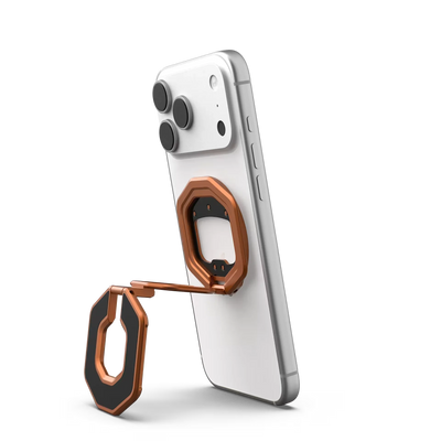 Magnetyczny uchwyt na telefon z funkcją stojaka, idealny do Home Office i desk setupu