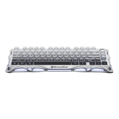 GravaStar - Mercury K1 Gradient White Wireless Mechanical Keyboard - Bezprzewodowa Klawiatura Mechaniczna