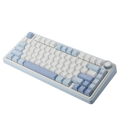 AULA - F75 Wireless Mechanical Keyboard - Bezprzewodowa Klawiatura Mechaniczna - Sea Salt Blue