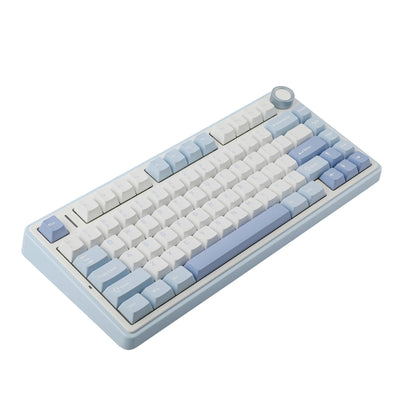 AULA - F75 Wireless Mechanical Keyboard - Bezprzewodowa Klawiatura Mechaniczna - Sea Salt Blue