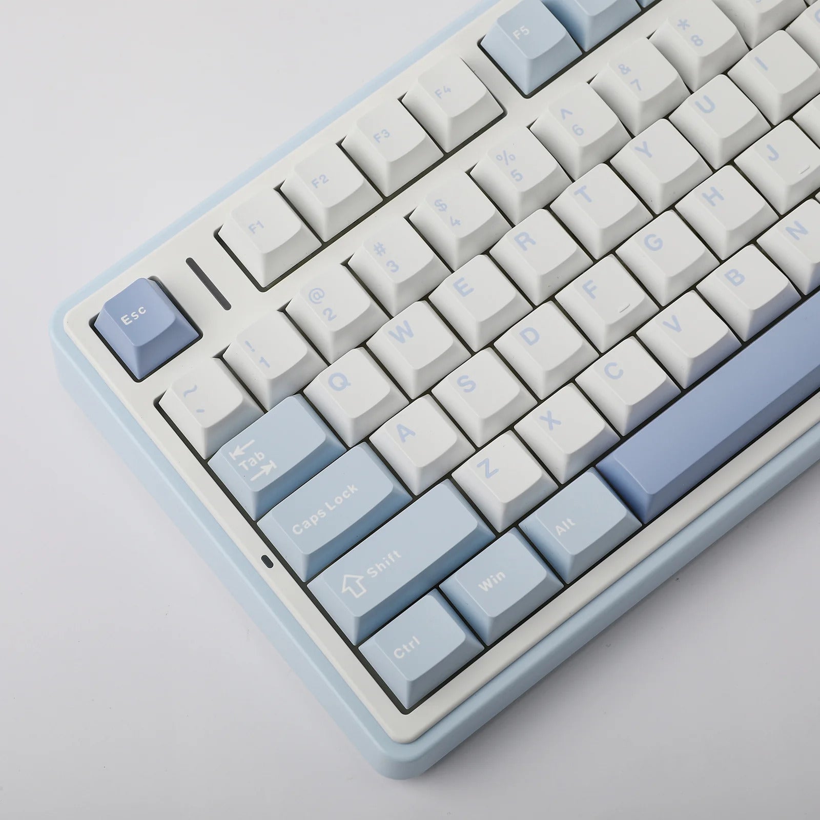 AULA - F75 Wireless Mechanical Keyboard - Bezprzewodowa Klawiatura Mechaniczna - Sea Salt Blue