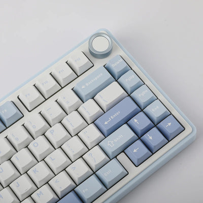AULA - F75 Wireless Mechanical Keyboard - Bezprzewodowa Klawiatura Mechaniczna - Sea Salt Blue
