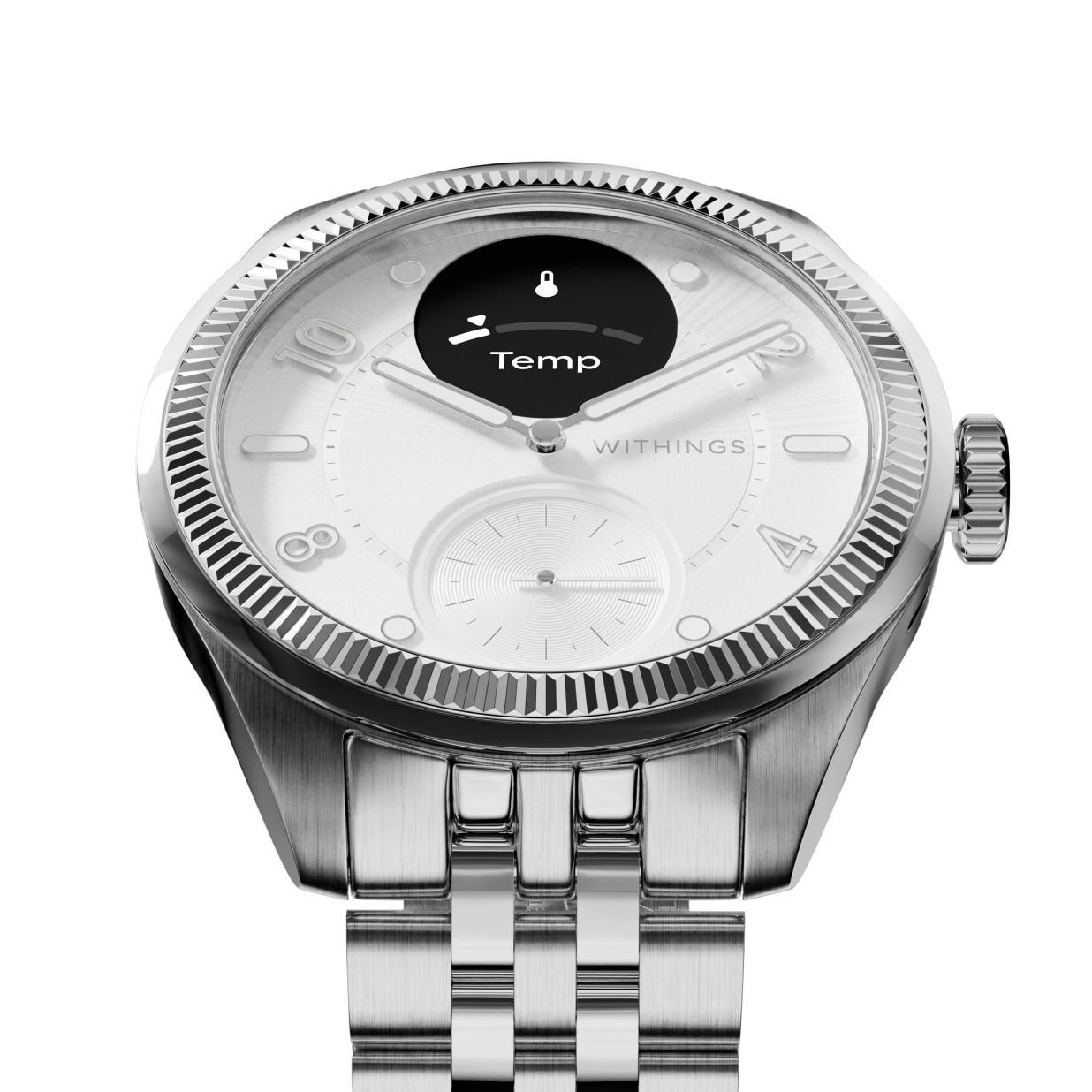 Withings - ScanWatch Nova Brilliant - Elegancki Smartwatch Moniturujący Zdrowie 39 mm