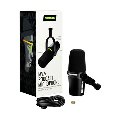 Shure - MV7+ Podcast Microphone - Mikrofon do podcastów