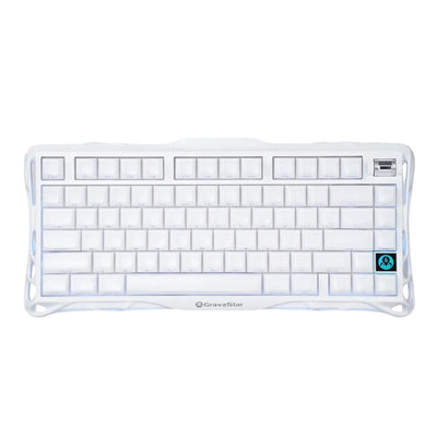 GravaStar - Mercury K1 Opaline White - Wireless Mechanical Keyboard Special Edition - Klawiatura Mechaniczna