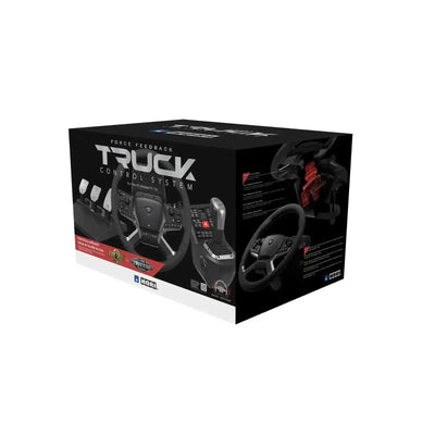 HORI - Force Feedback Truck Control System for Windows 11/10 - Kierownica z Pedałami i Drążkiem Zmiany Biegów