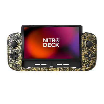 CRKD - Nitro Deck+ Rocket League Gold Edition with Carry Case - Kontroler Bezprzewodowy z Etui do Nintendo Switch