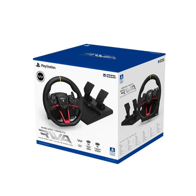 HORI - Wireless Racing Wheel Apex for Playstation 5, PlayStation 4 and PC - Kierownica Wyścigowa z Pedałami