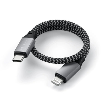 Przewód USB-C do Lightning, opleciony kabel 10 cali, akcesorium biurowe na biurko