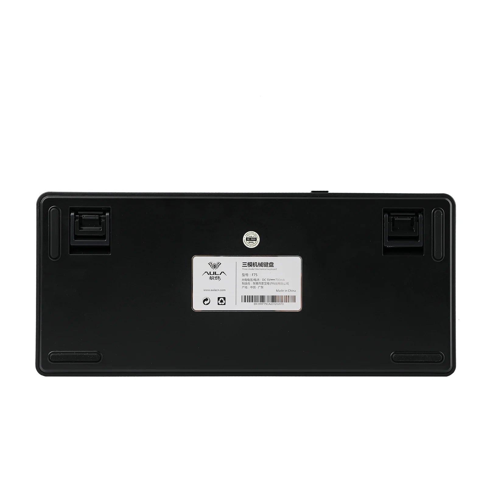 AULA - F75 Wireless Mechanical Keyboard - Bezprzewodowa Klawiatura Mechaniczna - Thunder Black