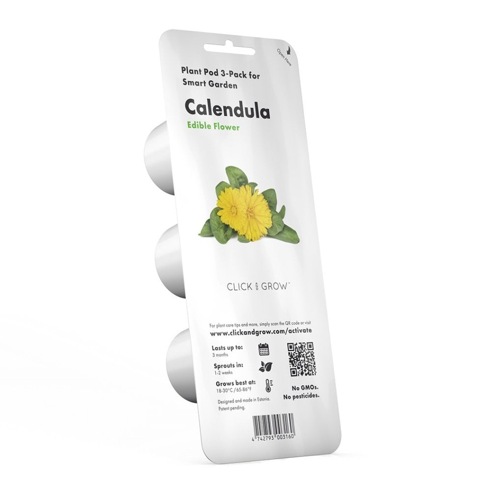Click & Grow - Smart Garden Refill Calendula - Starter do Uprawy z Nasionami - Nagietek Lekarski