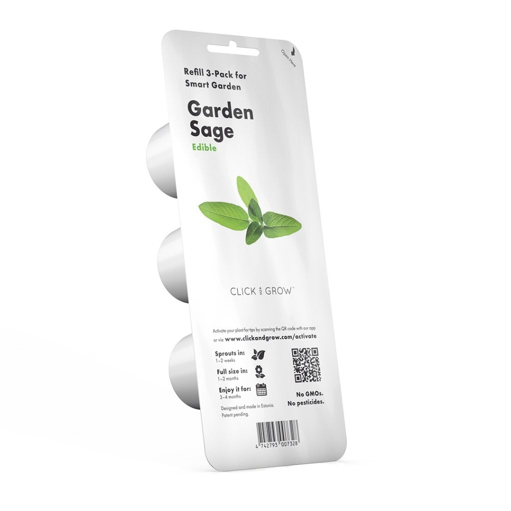 Click & Grow - Smart Garden Refill Garden Sage - Starter do Uprawy z Nasionami - Szałwia Lekarska