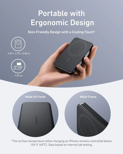 Anker - MagGo Power Bank (10K, Slim) - Slim Powerbank 10000 mAh