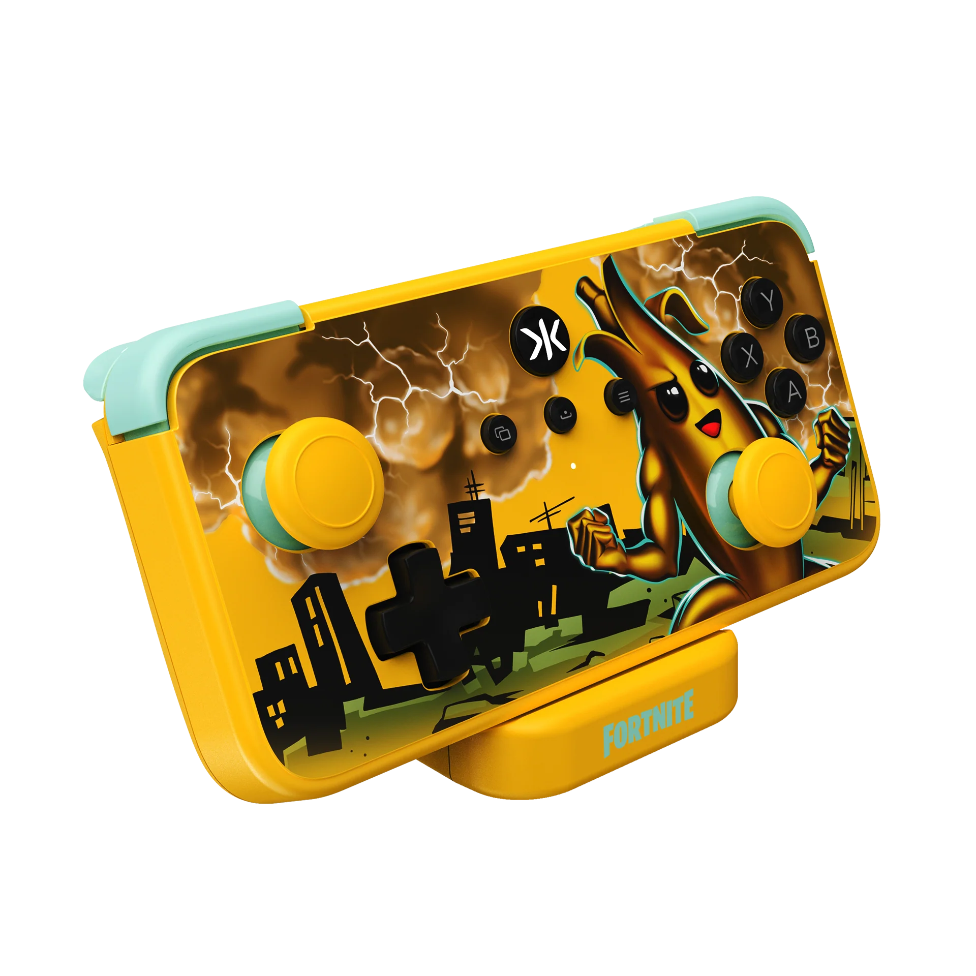 CRKD - NEO S Peely / Raven Fortnite Edition with Charging Dock - Kontroler Bezprzewodowy ze Stacją Ładującą