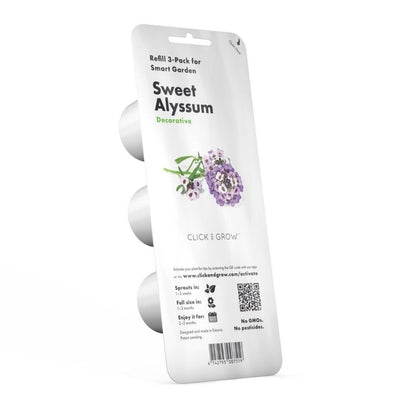 Click & Grow - Smart Garden Refill Sweet Alyssum - Starter do Uprawy z Nasionami - Lobularia Nadmorska