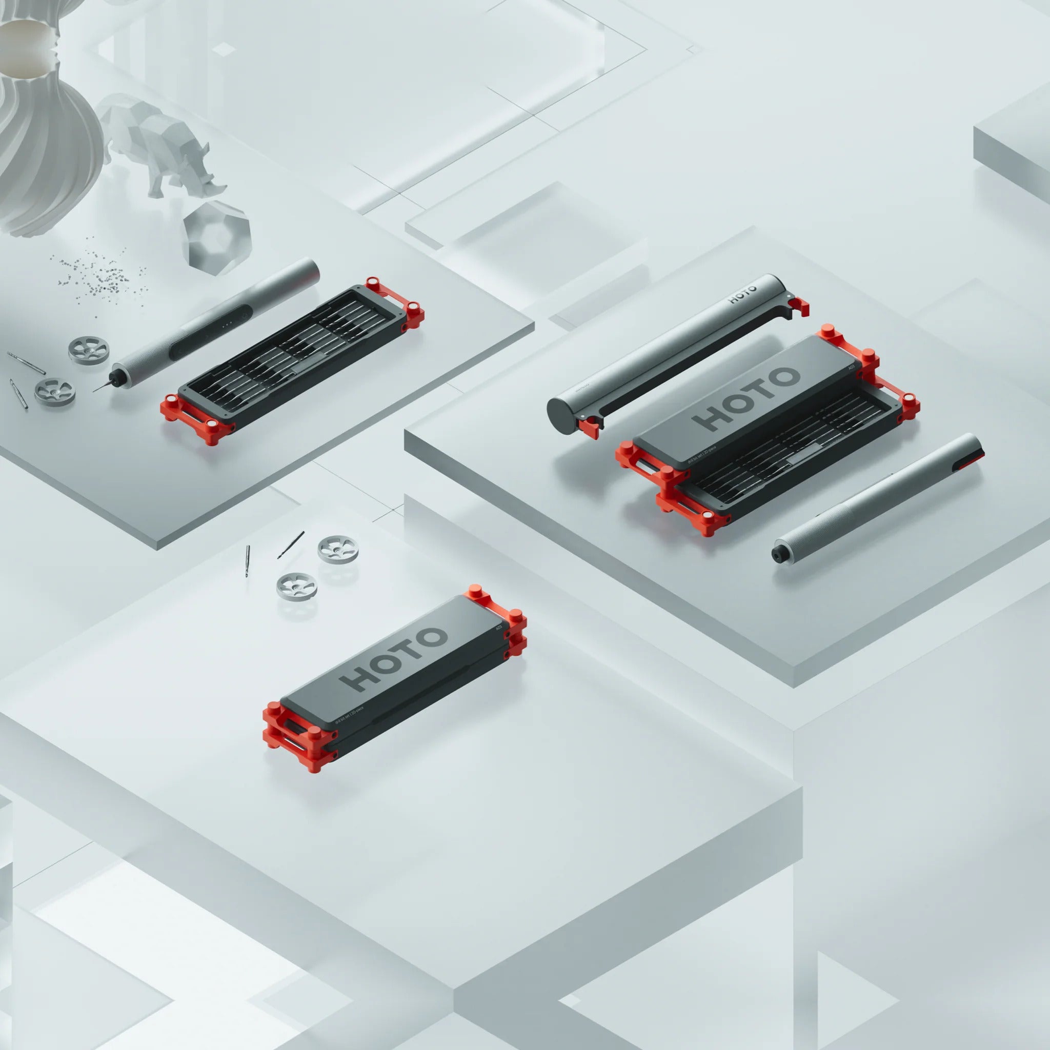 Hoto - SNAPBLOQ™ D-A03 - Electric Mini Drill Set (20-Piece) - Precyzyjna Mini Wiertarka Bezszczotkowa