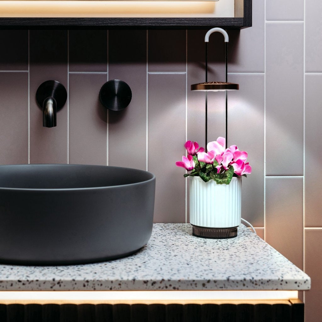 Click & Grow - HydroVase by Ermonix Indoor Plant Care Kit with LED Light - Doniczka z Lampą Led do Uprawy Roślin