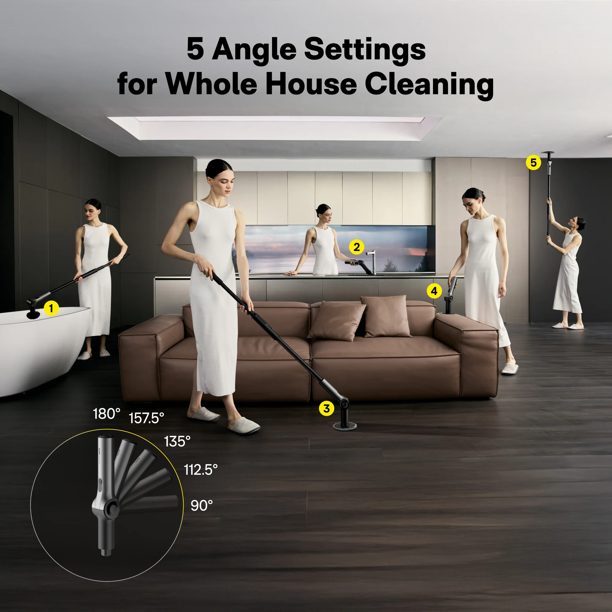 HOTO - HOTO Flexi™ Cordless Spin Scrubber - Wielofunkcyjna Szczotka Elektryczna