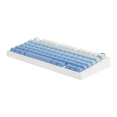 AULA - F75 Wireless Mechanical Keyboard - Bezprzewodowa Klawiatura Mechaniczna - Gradient Blue Side-Engraved