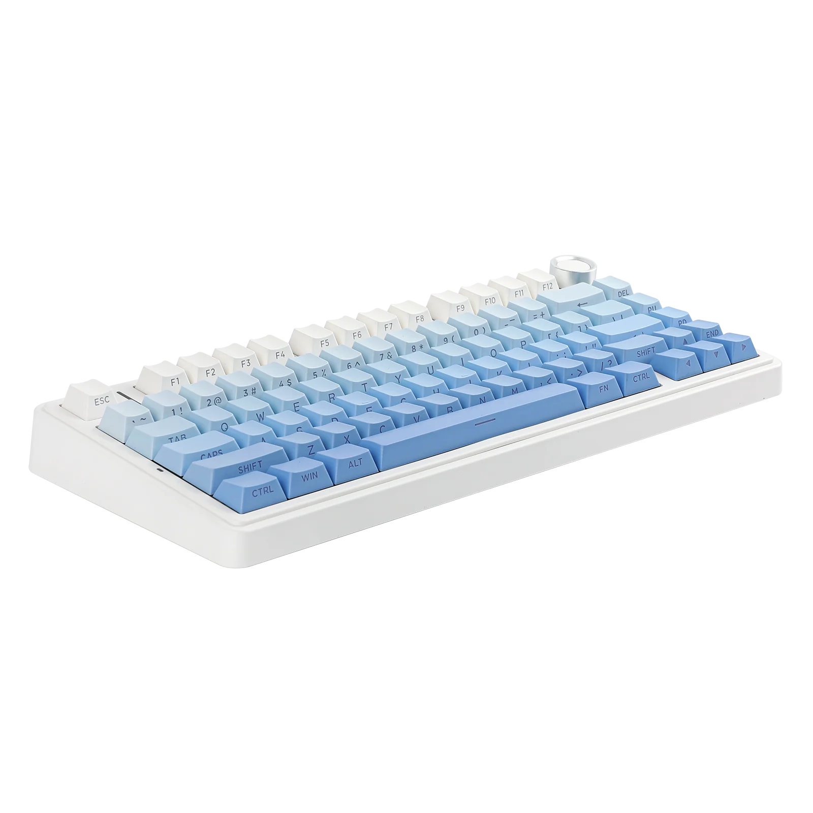 AULA - F75 Wireless Mechanical Keyboard - Bezprzewodowa Klawiatura Mechaniczna - Gradient Blue Side-Engraved