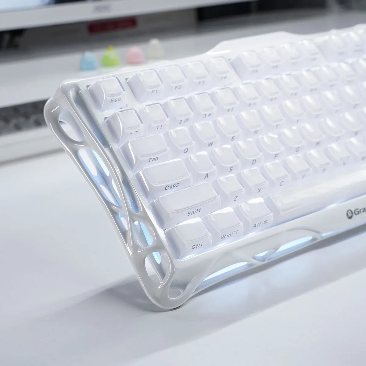 GravaStar - Mercury K1 Opaline White - Wireless Mechanical Keyboard Special Edition - Klawiatura Mechaniczna