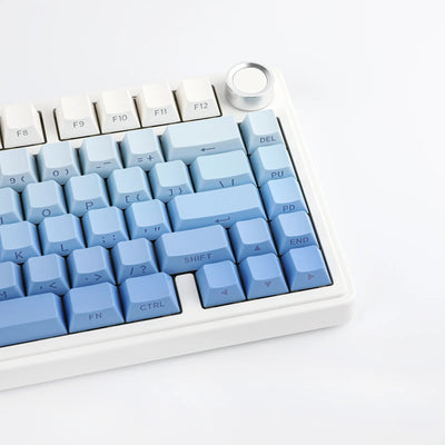 AULA - F75 Wireless Mechanical Keyboard - Bezprzewodowa Klawiatura Mechaniczna - Gradient Blue Side-Engraved