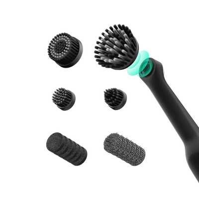 HOTO - Wand Cordless Spin Scrubber 12-Piece Ultimate Kit - Wielofunkcyjna Szczotka Elektryczna z Zestawem Końcówek