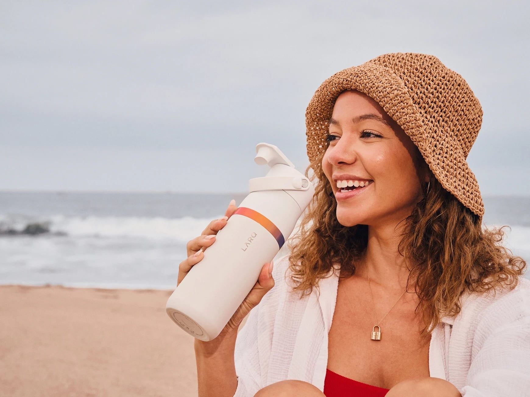 Larq - Bottle Swig Top Amber Vittoria -  Butelka Filtrująca Wodę