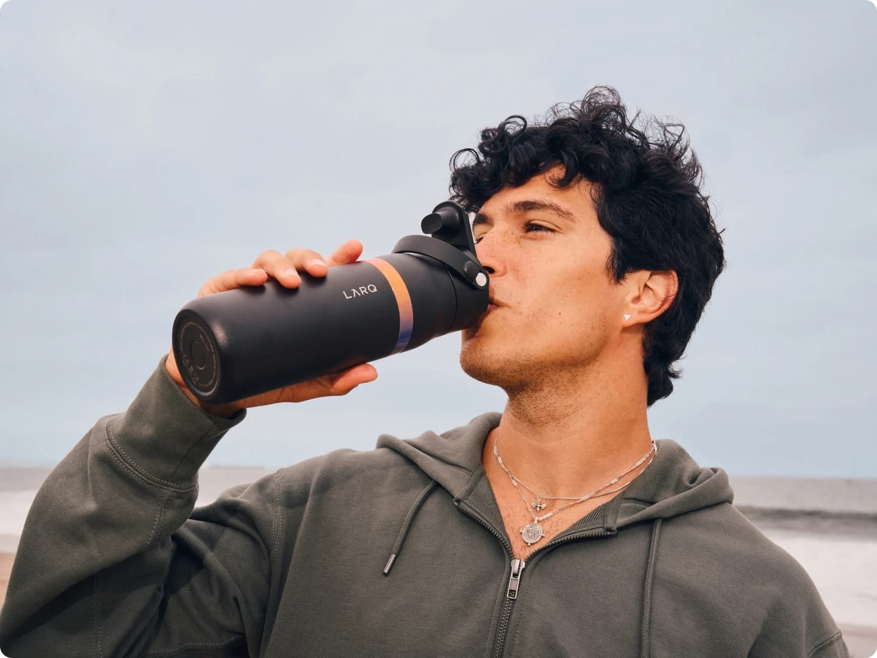 Larq - Bottle Swig Top Amber Vittoria -  Butelka Filtrująca Wodę