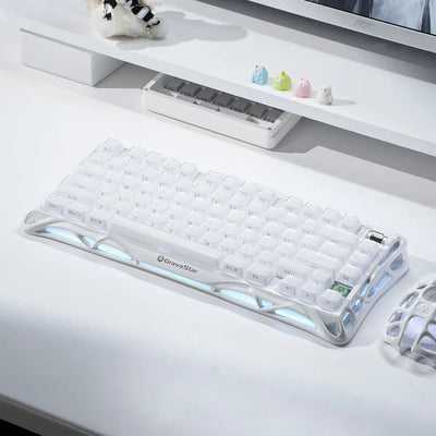 GravaStar - Mercury K1 Opaline White - Wireless Mechanical Keyboard Special Edition - Klawiatura Mechaniczna