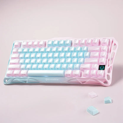 GravaStar - Mercury K1 Lite Special Edition Aurora Mist Wireless Mechanical Keyboard - Bezprzewodowa Klawiatura Mechaniczna