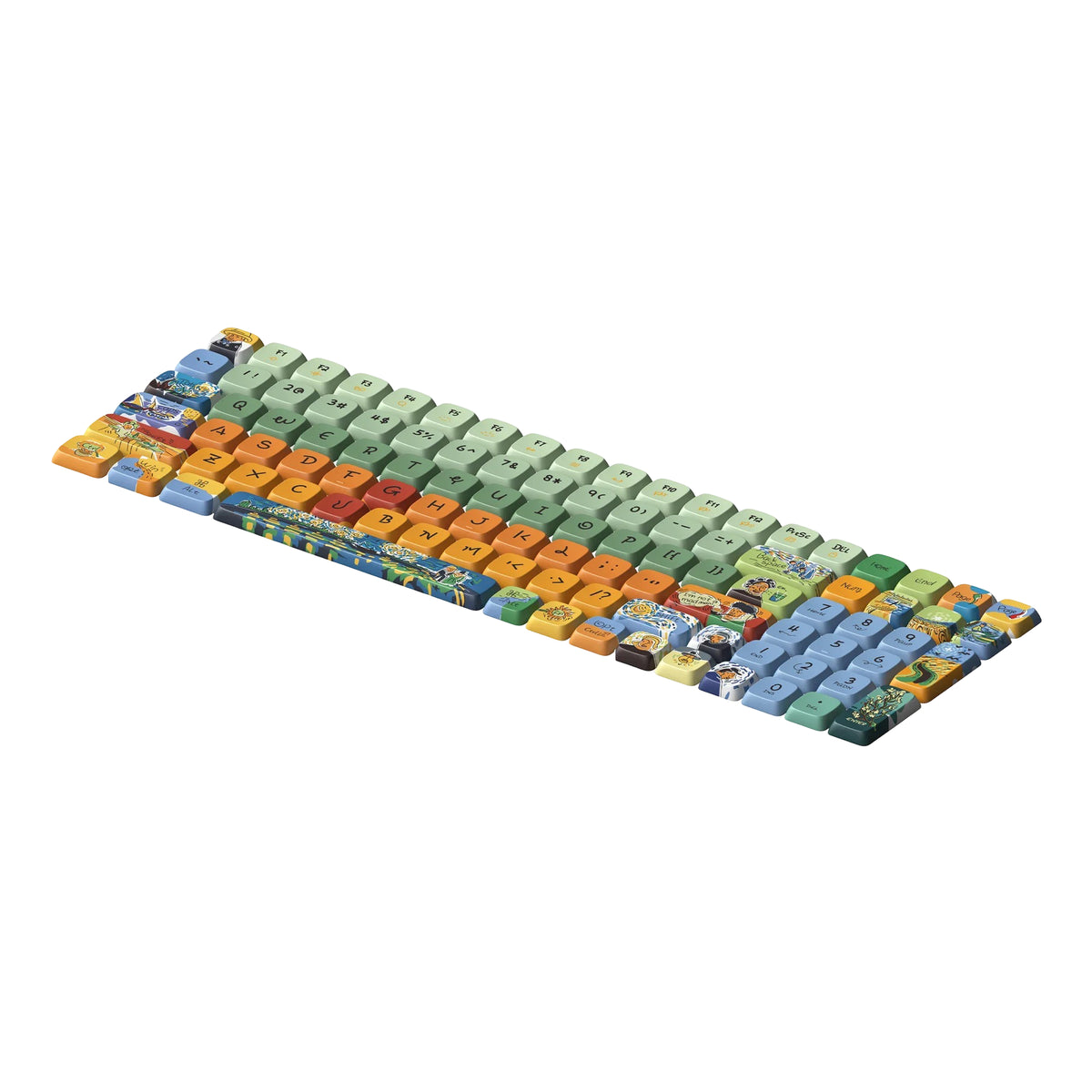 Lofree - Van Goph Keycaps - Zestaw Keycapów