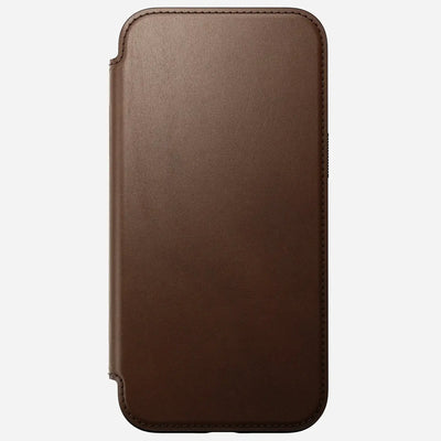 brązowe etui na iPhone 16 Plus, skórzane, zamykane, akcesoria do smartfona