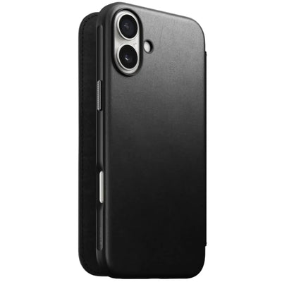 Czarne etui do iPhone z klapką, ochrona telefonu, akcesoria biurowe