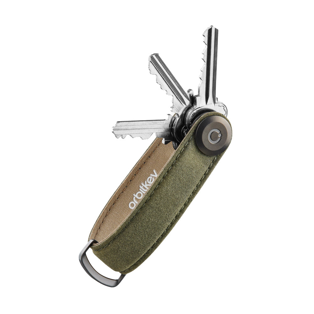 Orbitkey - Key Organiser Waxed Canvas - Organizer do Kluczy Materiałowy