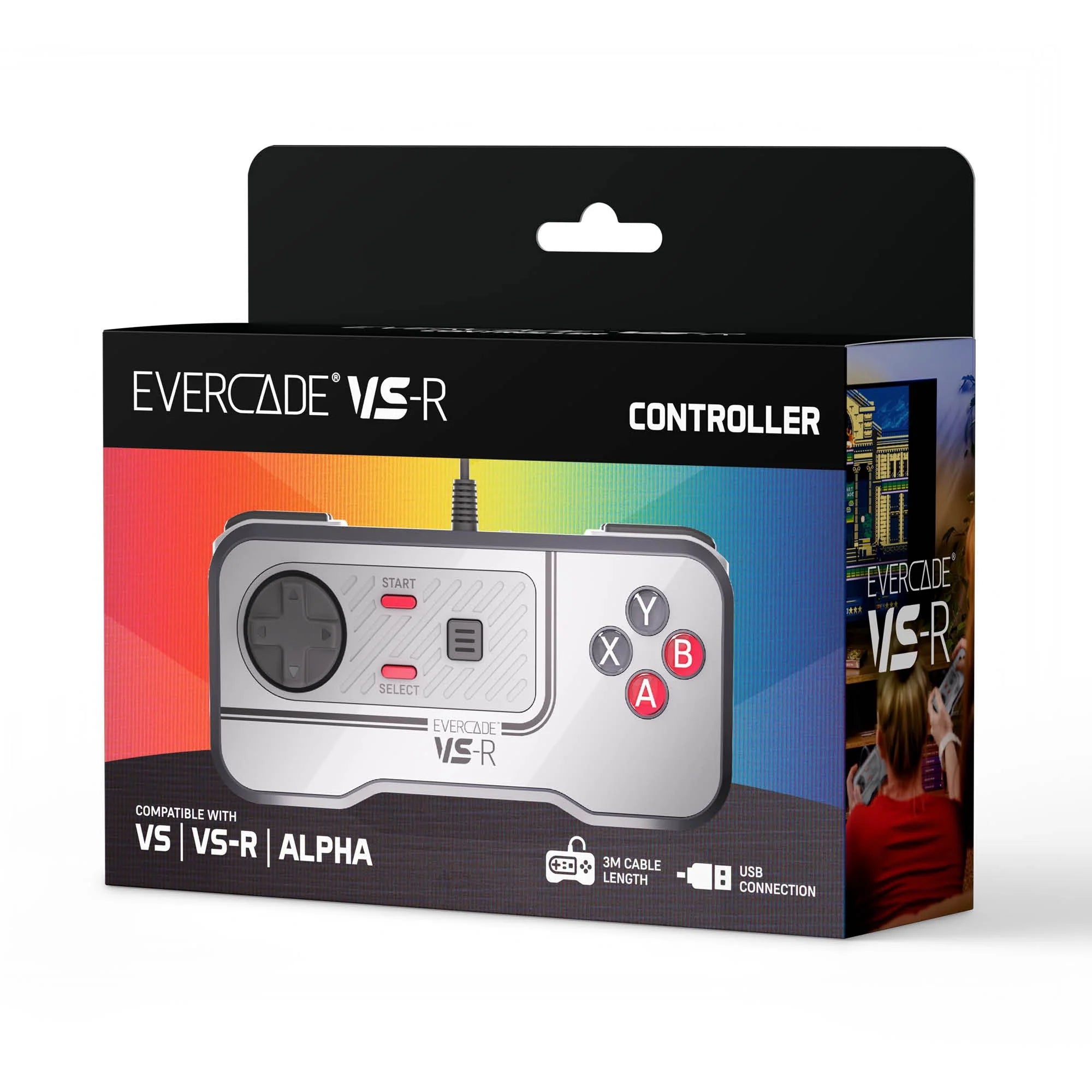 Evercade - VS-R Wired Retro Controller - Kontroler Przewodowy Retro