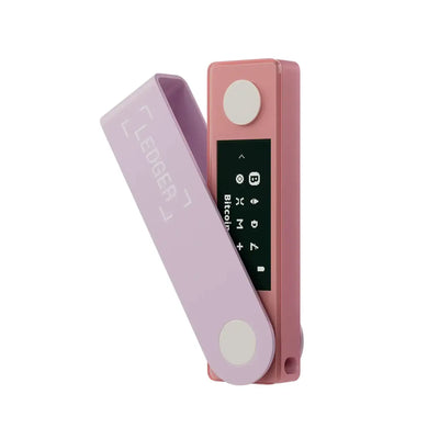 Różowy portfel sprzętowy Ledger z wyświetlaczem na biurko, akcesoria biurowe do Home Office